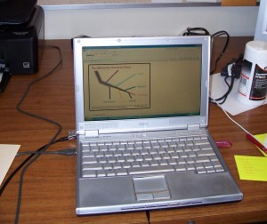 computer Computer with Chemistry Web Site